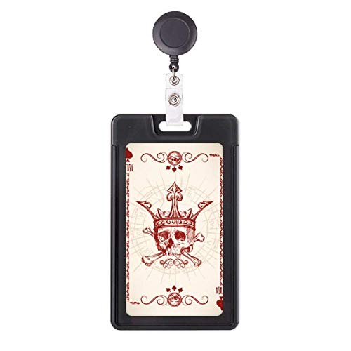 Porte-carte poker as de coeur couronne rouge idée cadeau joueur de cartes