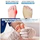 ACWOO Hallux Valgus Socken, 2 Paar Großer Zeh & Fußzehen Entlastung Vorfusspolster- Hammerzeh Korrektur und Schutz, Schiene Zehenkorrektor für Damen Herren (B)