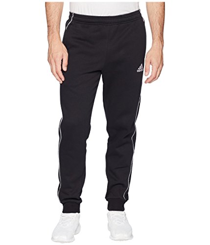 adidas mens Core 18 AEROREADY Slim Fit Full Length Soccer Training Joggers Sweatpants, Black/White, L