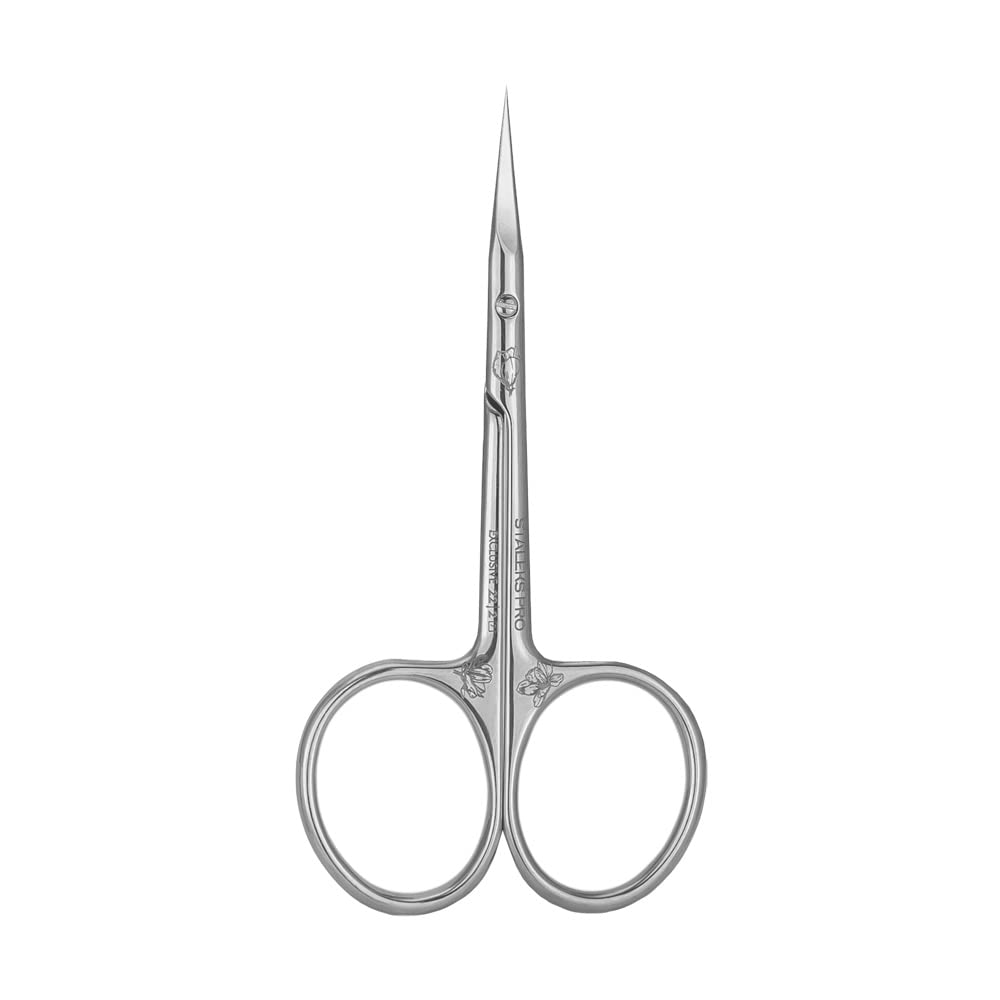 STALEKS PRO - Ciseaux professionnels pour cuticules Exclusive 22 TYPE 2 (Design : Fior de Magnolia) SX-22/2m