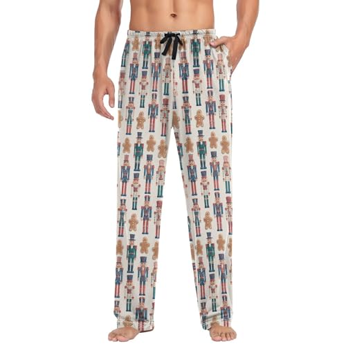 Laprad Men's Pajama Pants Lounge Comfy Pjs Bottoms Christmas Nutcracker Soft Sleep Pant with Pockets - Main Image