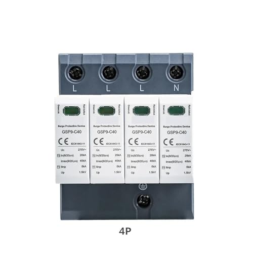 Evite averías eléctricas con el pararrayos SPD GSP9 de 4 polos para 275V 6