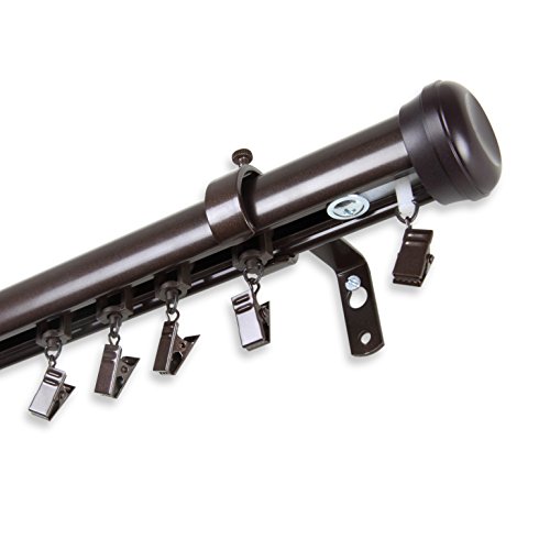 Mango Cordless Traverse Rod 86-120 inch - Cocoa by Rod Desyne - Image 3
