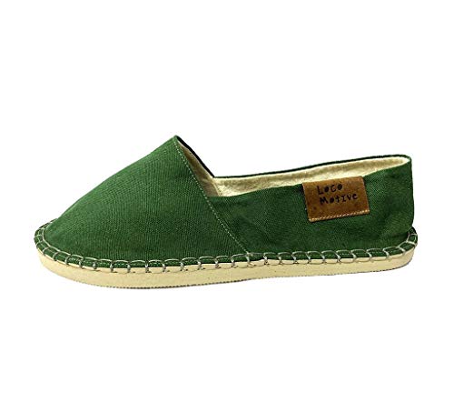 Locomotive Alpargata Básica Verde Unissex Adulto Casual Espadrille Liso 37