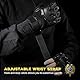 WTACTFUL Motorrad Halbfinger Handschuhe Herren, Sommer für Fingerlose Fahrradhandschuhe Motorradhandschuhe Motorradrennen Motorcross Taktische Airsoft Paintball Schwarz M P10