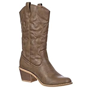 Charles Albert Women’s Embroidered Modern Western Cowboy Boot