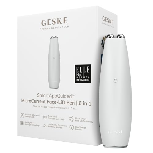 GESKE SmartAppGuided™ MicroCurrent Face-Lift Pen, White