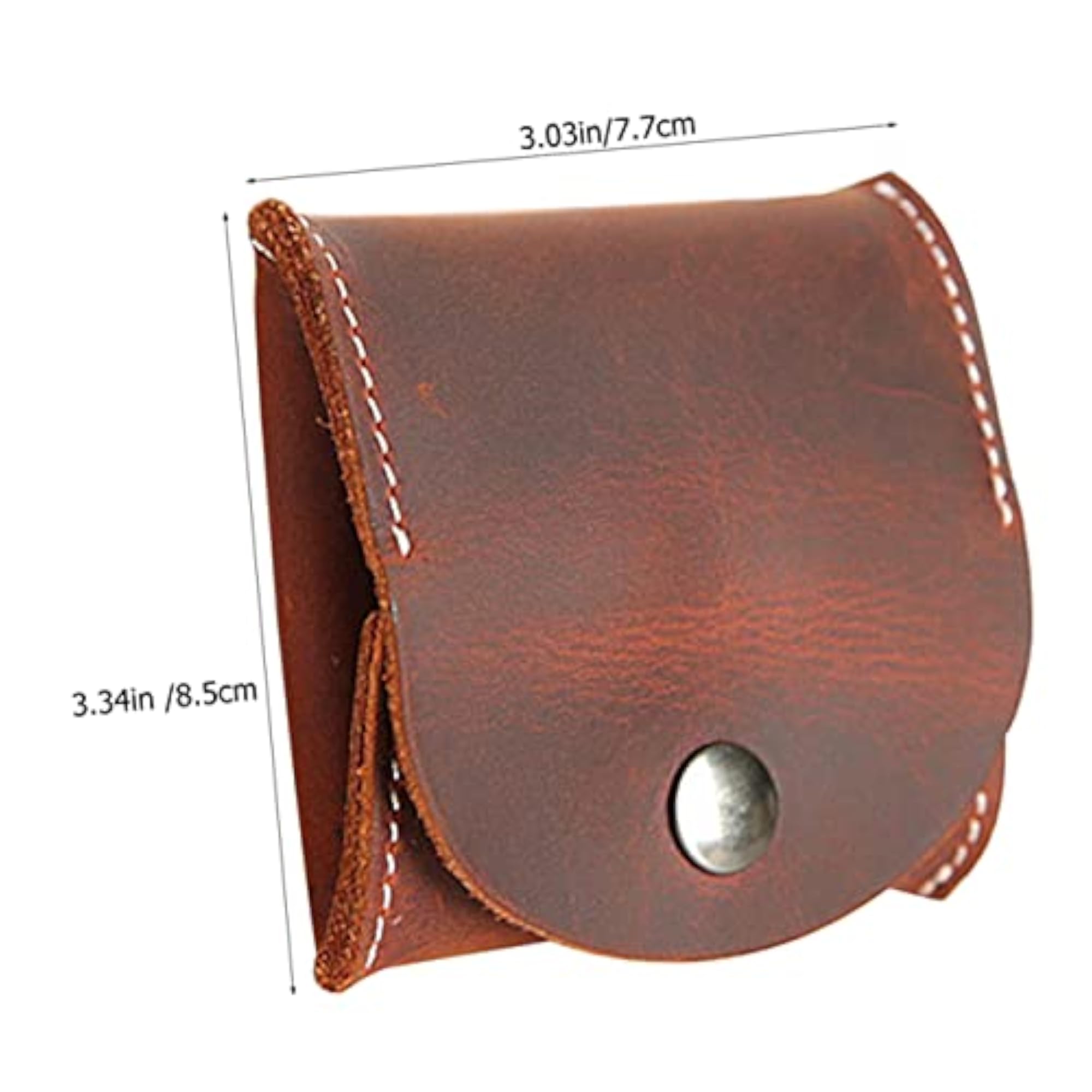 Men's Leather Coin Pouch, Vintage Style Organizer