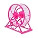 Hamster Exercise Wheel- Silent Hamster Jogging Wheel, Creative Hamster Running Wheel, Portable Small Animal Hamster Wheel for Hamster Guinea Pig Hedgehog, Rosy
