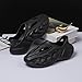 Gezolligheid Fashion Foam Runner Shoes for Girls Boys, Hollow Cloud Slippers Pillow Kid's Beach shoes Big Kids Lightweight Non-Slip Classic Little Kids Indoor Outdoor(Black-40)
