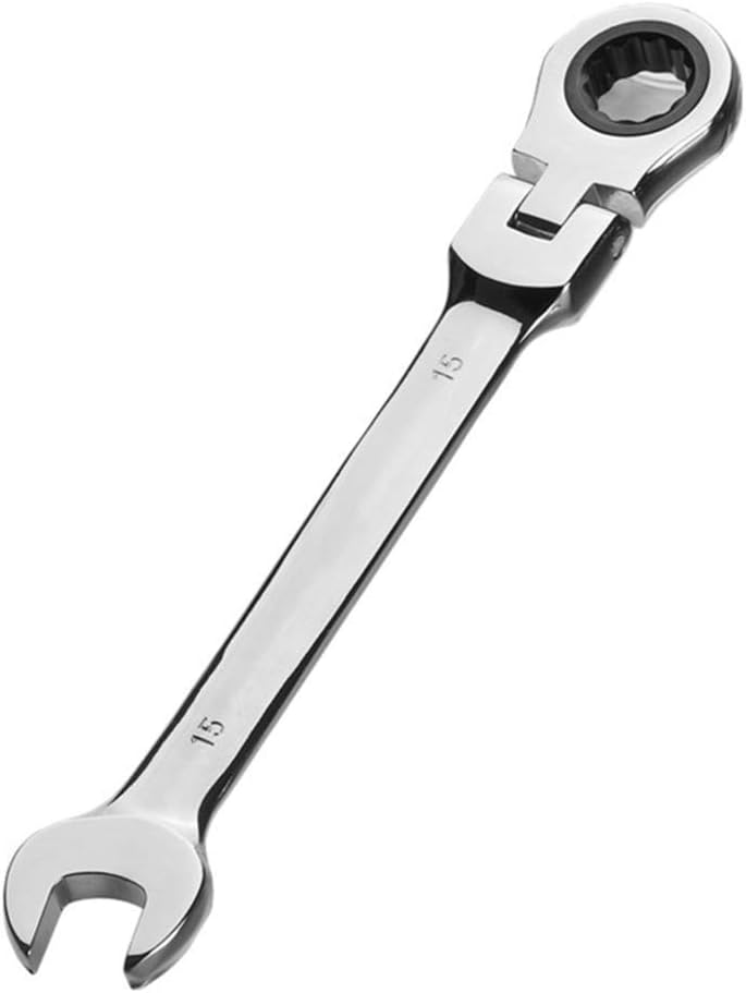 Black Friday Clearance Ratcheting Wrench Set Portable Hand Tools Combination Wrenches With Holder Organizer Open End Spanner Kit Metric,12 Piece, 8mm -19mm,Christmas Gifts