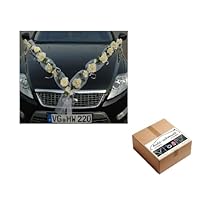 EVELINE Luxe Trouwauto Versiering - Autodecoratie Bruiloft - Bloemen voor op de
