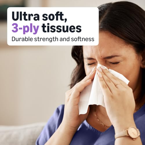 Image of Amazon Basics Ultra 3-Ply Facial Tissue, 66 Count (Pack of 1) (Previously Presto!)
