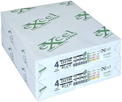 Excel One™ Carbonless 4-Part Forward Paper (White/Canary/Pink/Gold), 8.5" x 11" (232198) - 125 Sets Per Ream - Two (2) Reams (250 Sets)