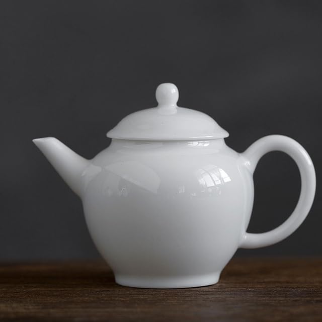 White Porcelain Diana Teapot - 2 Cup Capacity, Microwave & Dishwasher Safe