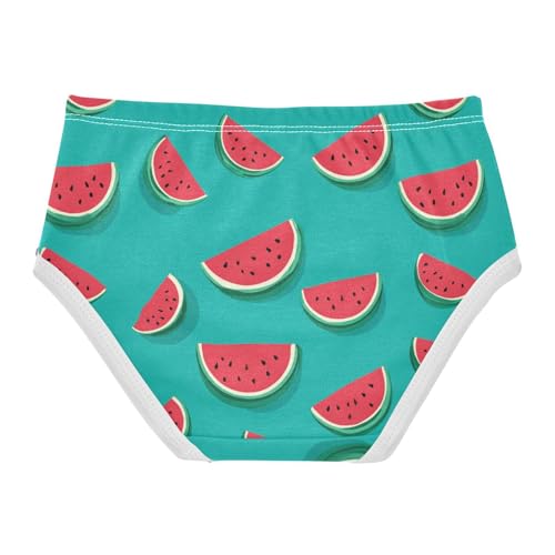 Wusikd Watermelon Girls' Underwear Cotton Green Girls Briefs Soft Toddler Underwear 2T2