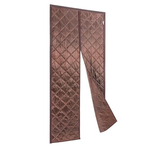 Cortina térmica de 100 x 210 cm – Cortina magnética antifrío de PVC grueso y algodón, impermeable y aislante del calor, para montaje en marcos de puertas, apto para habitaciones de aire acondicionado