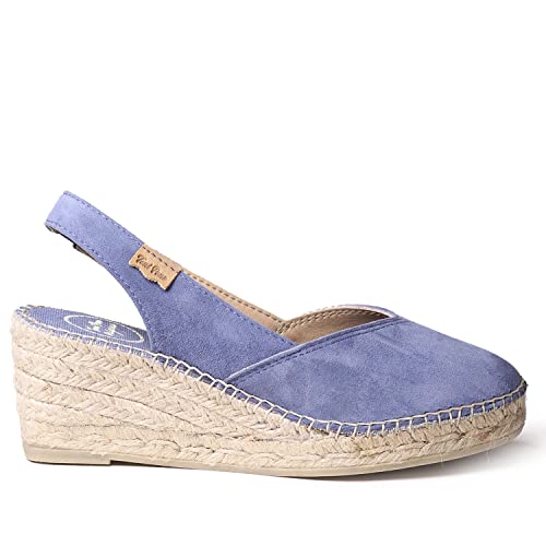 Image of BETTY-A - Women's closed wedge espadrilles in suede