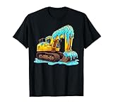 Ice Cream Excavator Construction Boys Sweet Digger Truck T-Shirt