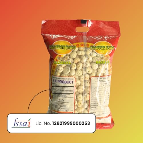 Image of Chappan Bhog Gold Foxnuts Makhana 250 grams - 5+ Suta Extra Large Phool Makhana |India's No.1 Makhana Brand | High Protein, Keto, Gluten Free Healthy Snacks| Fasting Snacks| 20+ Health Benefits