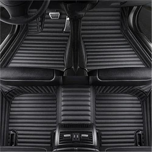 Tapis de sol de voiture 5D de luxe en cuir noir pour Hyundai Sonata 5 places