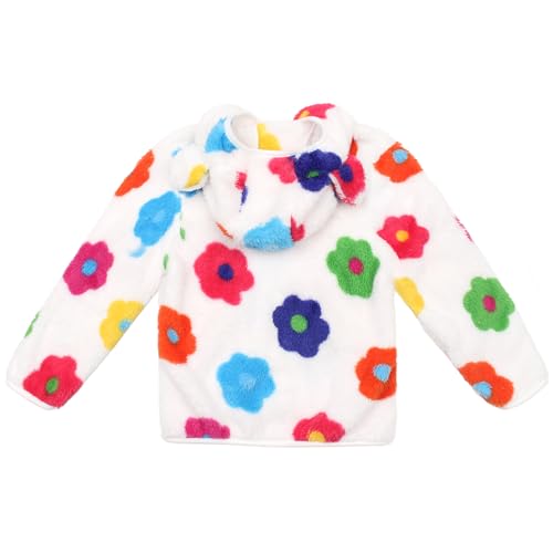 Image of Toddler Girls Boys Fleece Hoody Jacket Zip Up Teddy Coat Warm Winter Outwear