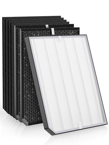 Image of 2000 Replacement Filters Compatible with Air Doctor 2000 2000i Air Purifiers - Includes 1 Premium Filter, 2 Carbon Filters, and 4 Pre-Filters - Compare to Part # ADF2001, ADF2002, ADF2003