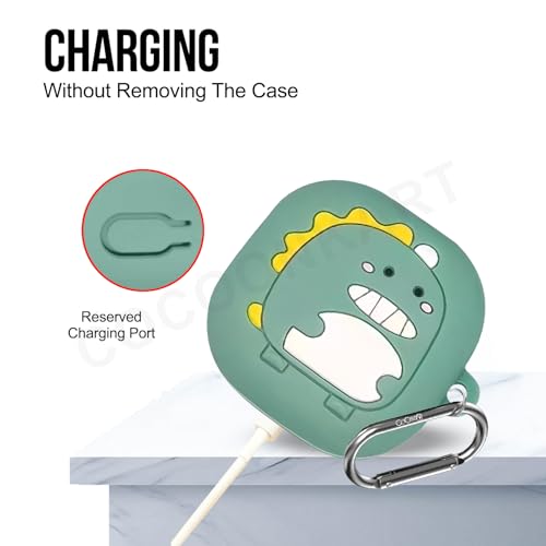 Image of Cartoon Silicone Case Cover for Samsung Galaxy Buds Core (2025) (Cute Dinasourr)