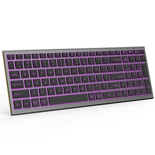 Vivefox Bluetooth Wireless Backlit Keyboard For 3 Device cover