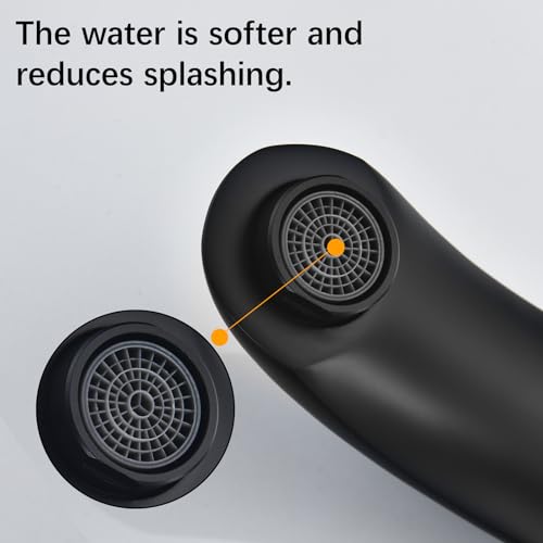 Grifo de baño negro sin contacto de alta gama y diseño exclusivo 5