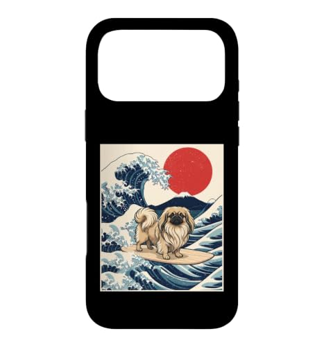 Pekingese Surfing Kanagawa Wave - Pekingese Mom Peke Dog Mom Case for iPhone 17 Pro Max
