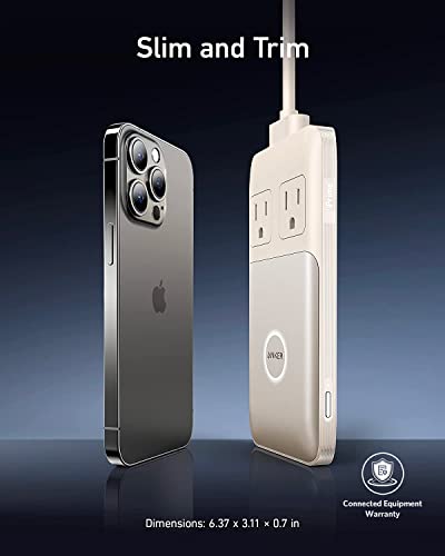 Anker 727 Charging Station (Ganprime 100W), Compact Power Strip For Travel,Work, 5Ft Detachable Extension Cord With 2 Outlets & 4 Usb Ports, For Iphone14, Samsung, Ipad, Macbook (Not Battery/Wireless) #TOP5