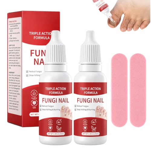 2PCS Fungi Nail ToenailTreatment Gentle Formula Effectively lmproves Nails for a More Beautiful Appearance