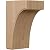 Ekena Millwork BKTW05X06X10CVRW Clarksville Wood Brackets, 5 1/4"W x 6"D x 10"H , Rubberwood