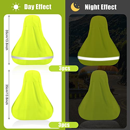 6 Pieces Cooling Skull Cap Elastic Sun Shade Hat Elastic Neck Shade Head And Neck Cover Skull Cap Liner For Women (Fluorescent Yellow) #TOP2