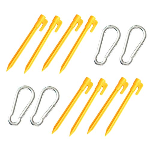 BESPORTBLE estacas de barraca de plástico resistente para acampamento, praia, barraca de acampamento