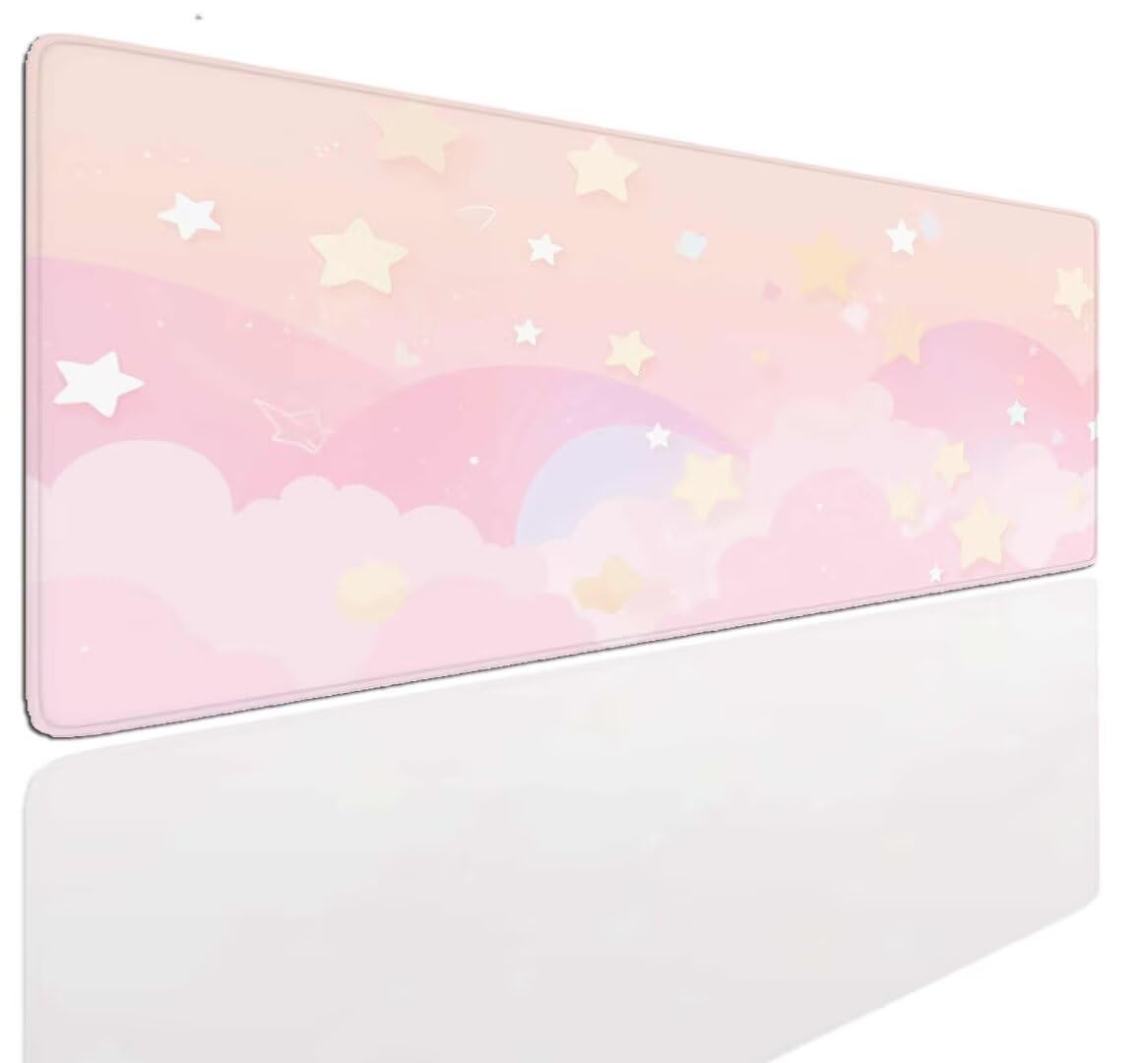Alfombrilla Ratón Star Art, Mousepad Alfombrilla Raton Gaming XXL 1600x800x4mm Mouse Desk Mat Gamer para Gaming, Tapete Escritorio Mujer Almohadilla Raton, Mouse Pad Base de Goma Antideslizante S-1080