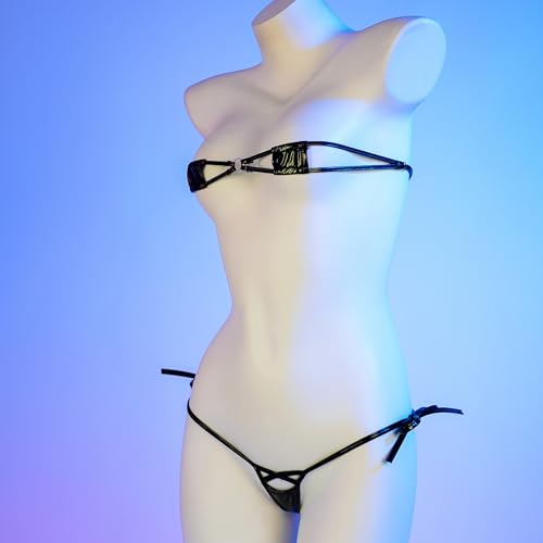 JasmyGirls Goth Micro Bikini String Mini Bathing Suit Tiny Thong Swimsuit Swimwear3