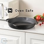Cast Iron Skillet 14 Inch, Pre-Seasoned Large Cast Iron Frying Pan, Multi-Stove Compatible Heavy Duty Cookware for Stovetop, Oven, Induction, and Grill - Image 5