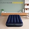 Intex 64756 - Materasso Gonfiabile Dura-Beam Classic Downy Singolo, PVC, Blu, 76x191x25 cm