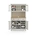 Homestyles Buffet of Buffets Off-White Server with Hutch and Natural Wood Top