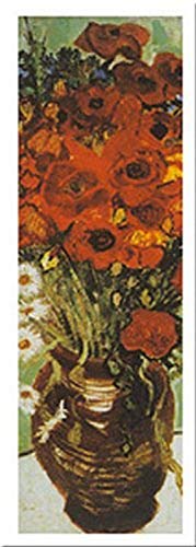 Vase Avec Marguerite Et Coquelicots, (Detail) by Vincent Van Gogh 39.5 X 14 Art Print Poster