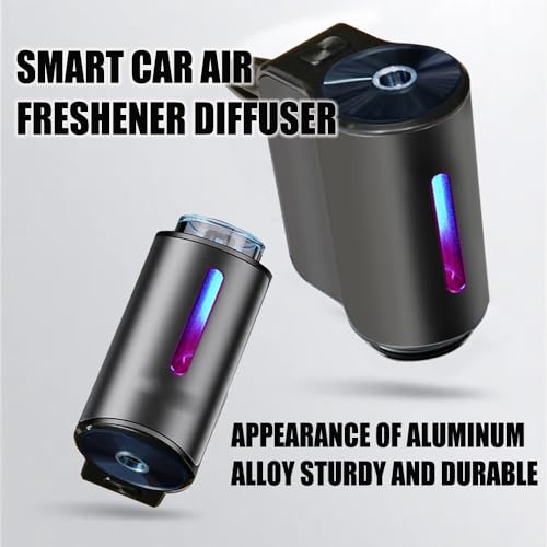 2025 New Smart Car Air Freshener with Three Adjustable,Portable Smart Car Air Freshener,Smart Cars Fresheners Rechargeable Suitable for Automobile,Office and Bedroom (1pcs Oils + Diffuser)