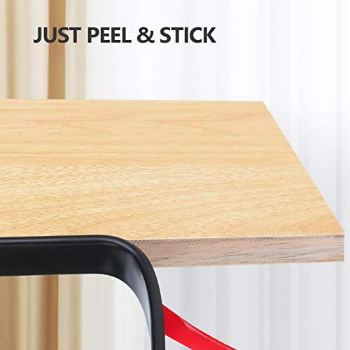 Image of 16 ft Flexible Self Adhesive Veneer Edge Banding Peel and Stick Veneer Edge Trim Collapsible Edge Guards (Black, 3 /4 inch)