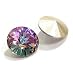2 pcs Swarovski 1122 Crystal Round Rivoli Stone Silver Foiled Vitrail Light 14mm / Findings / Crystallized Element
