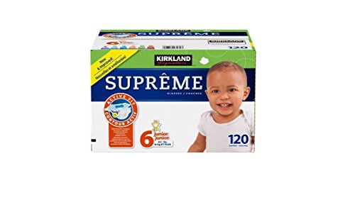 Kirkland Signature Supreme Diapers Size 6 Quantity 120