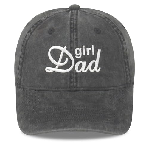 DYBICKT Vintage Embroidered Baseball Cap, Adjustable Cotton Dad Hat for Men Women, Retro for Birthday Holiday, Funny Classic Girl Dad Cap Black