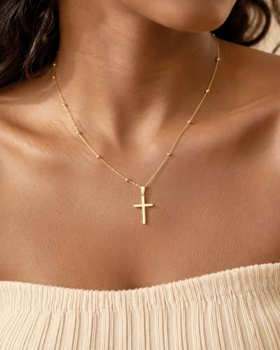 14k Gold Plated Cross Necklace  - image 3