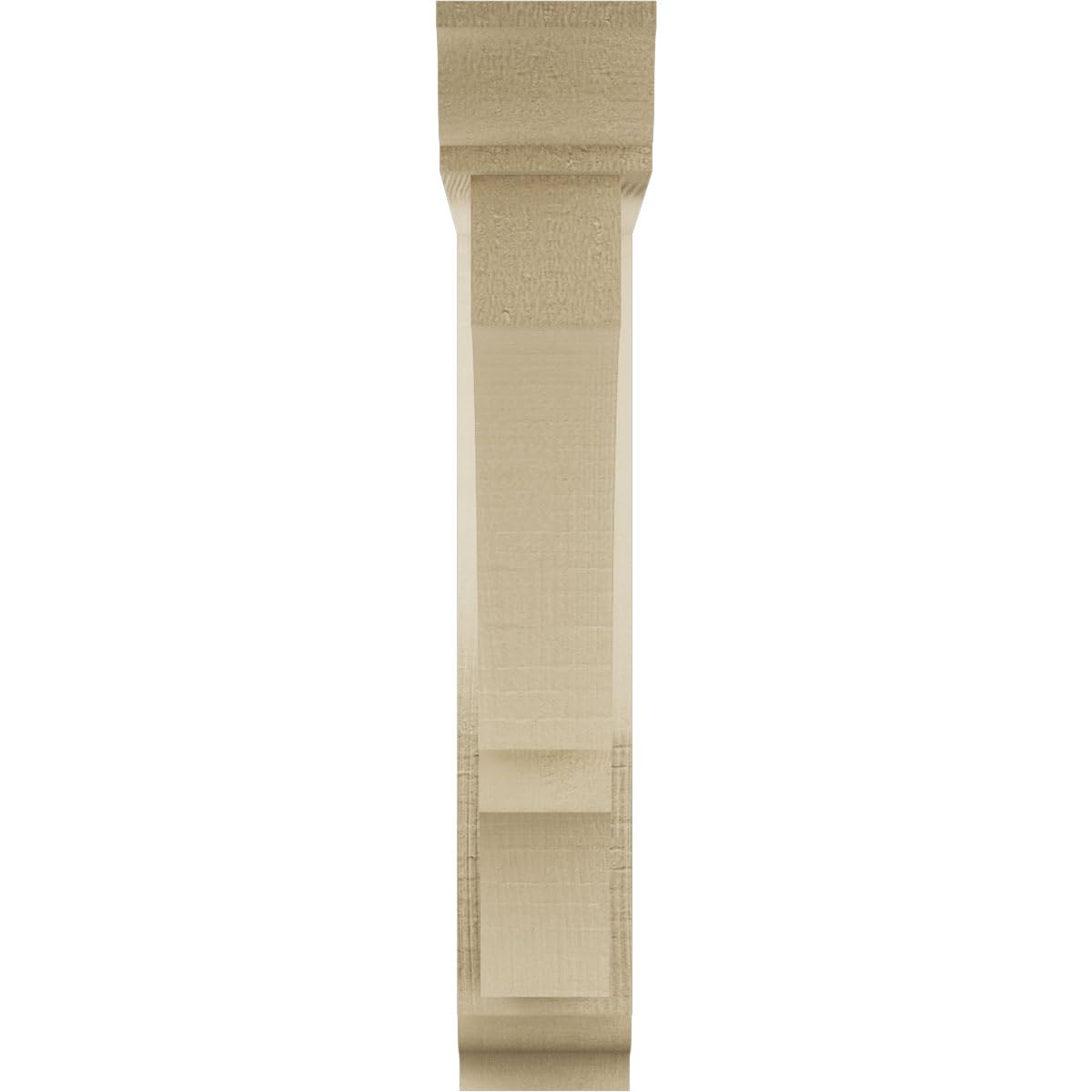 Ekena Millwork BKT02X13X13AS Ashford Bracket, 2-Inch X 13 7/8-Inch X 13