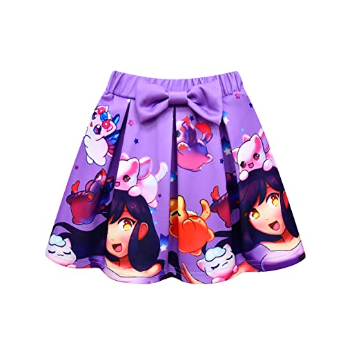 Fashion 3D Printing Game Character Short -Sleeved Shirt Dress 3 PCS Set2